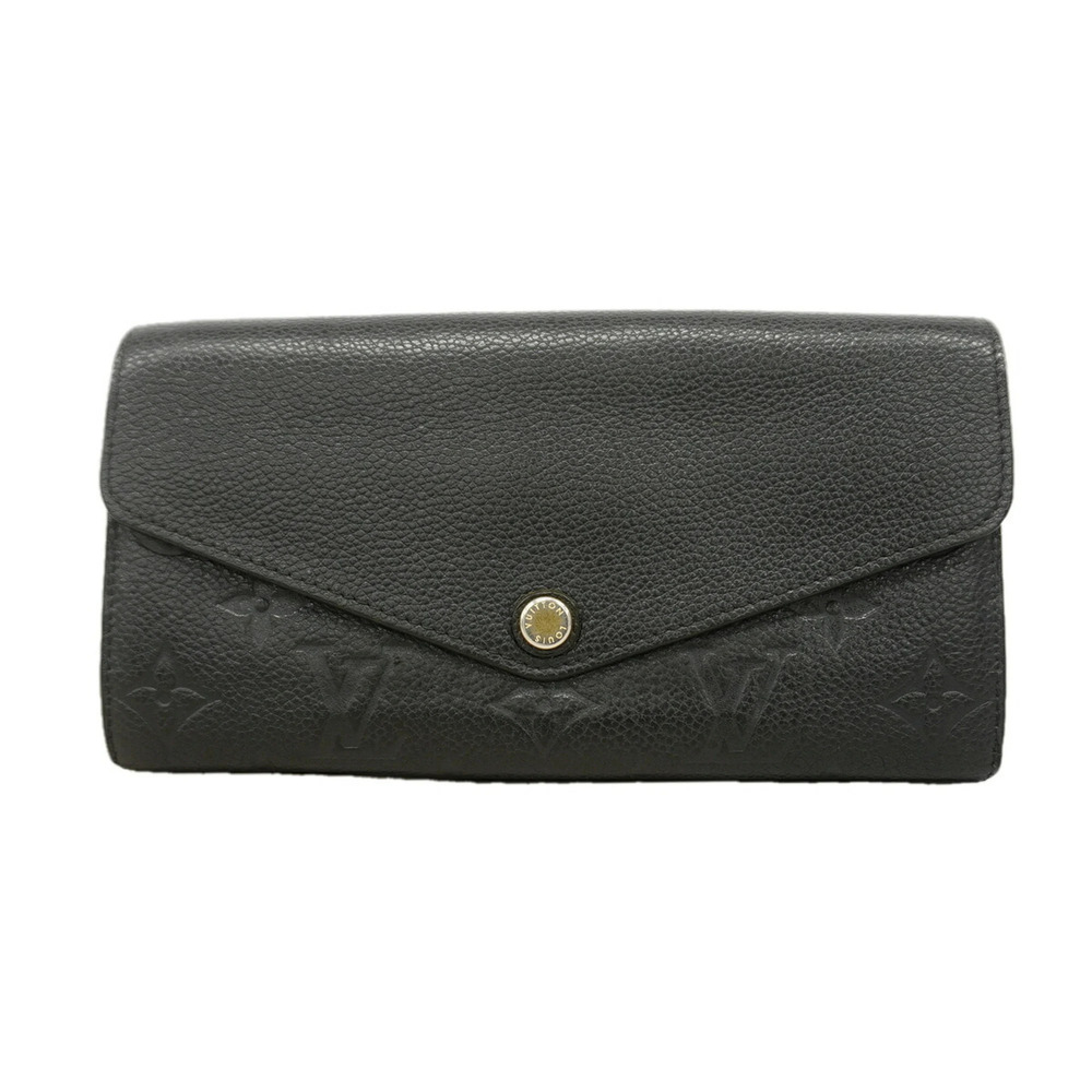 Louis Vuitton Monogram Empreinte Portefeuille Sarah Long Wallet M61182 Noir (...